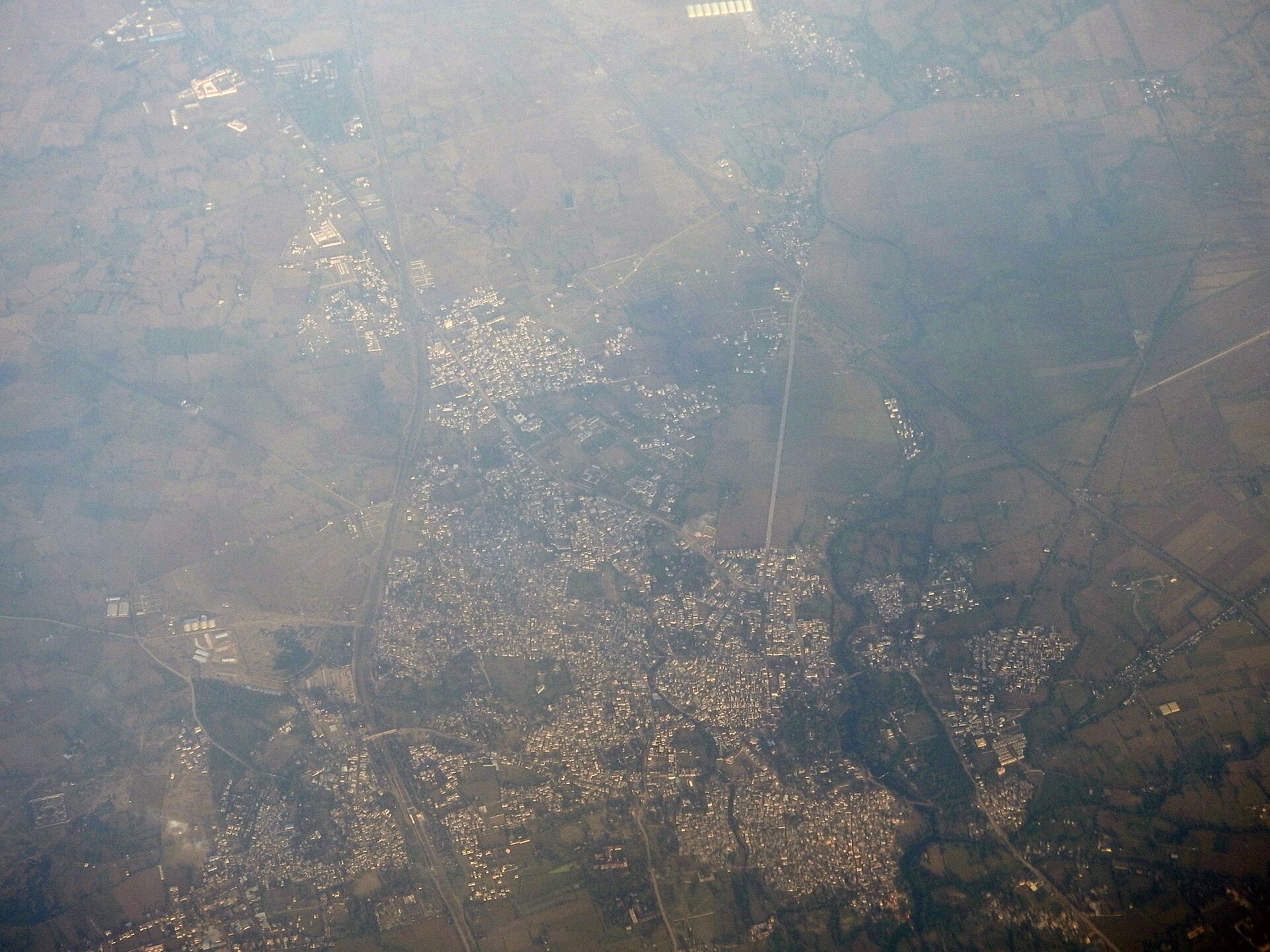 Aerial view of Sehore, Madhya Pradesh